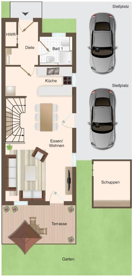 Вилла Alte Reihe 14 _Haus Teja_ Цингст Экстерьер фото